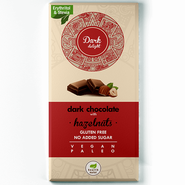 health market delight gluten-free vegan and paleo dark chocolate with hazelnut