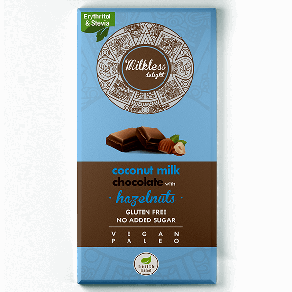 health market milkless delight gluten-free vegan and paleo chocolate with hazelnut