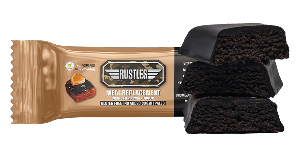 Rustles - Paleo MEAL REPLACEMENT kollagénes szeletek - Orange Brownie